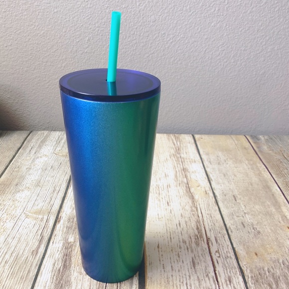 * STARBUCKS Blue Green Mermaid Tumbler - Picture 4 of 8